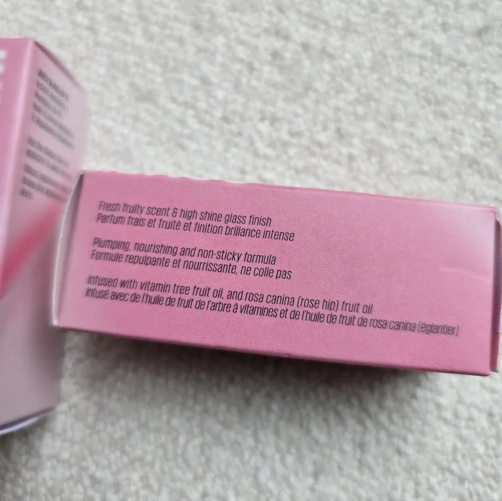 NEW! Kaja Juicy Glass Lip Gloss, Rose Hip Spritz- Rose Pink, .13oz, BUNDLE OF 3!